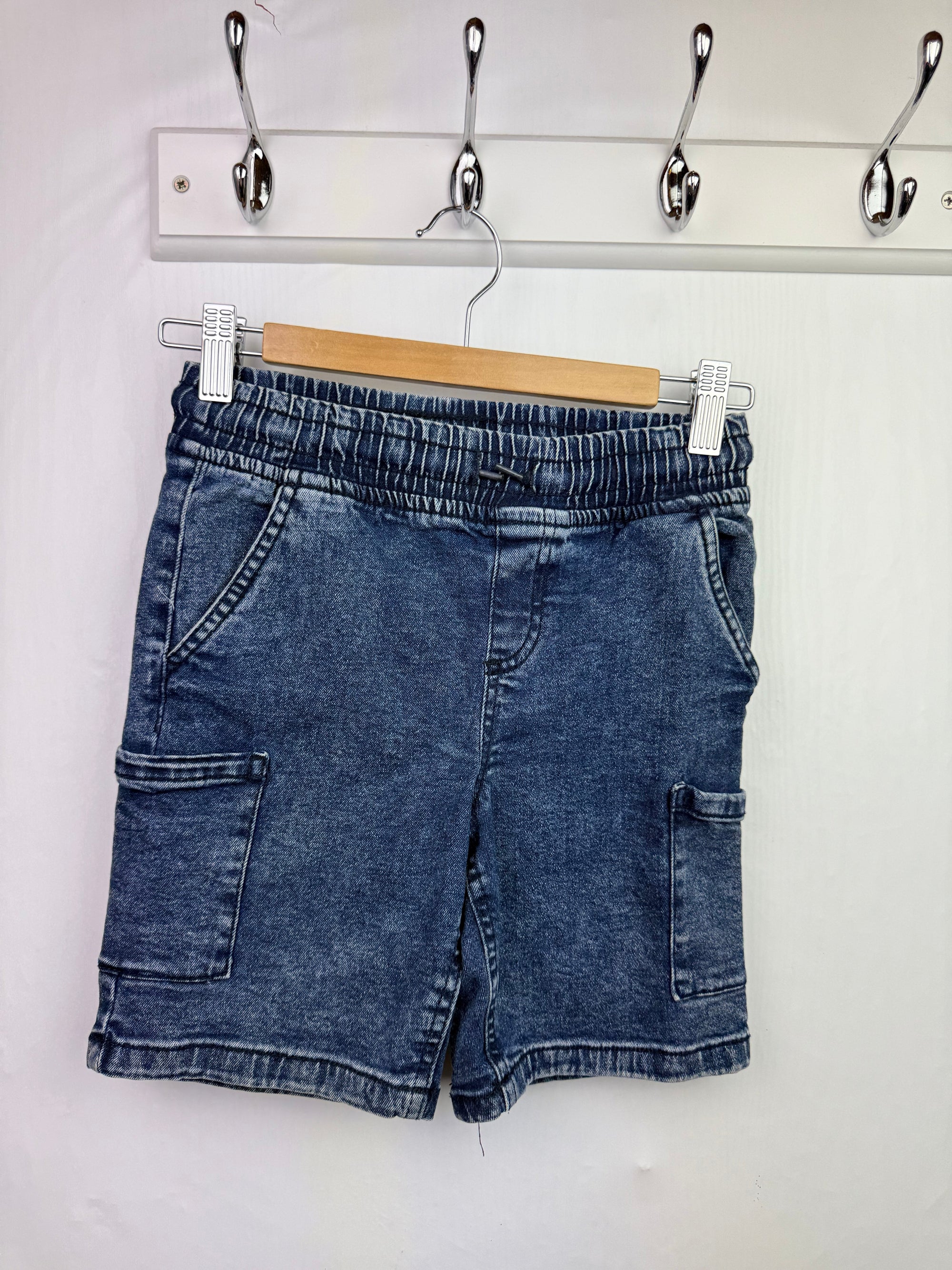 Little Kids Washed Out Denim Shorts - Boys 7 - 8 Years - Little Ones Preloved. Second Hand Children's & Preloved Baby, Kids, Girls & Boys Clothes. UK online