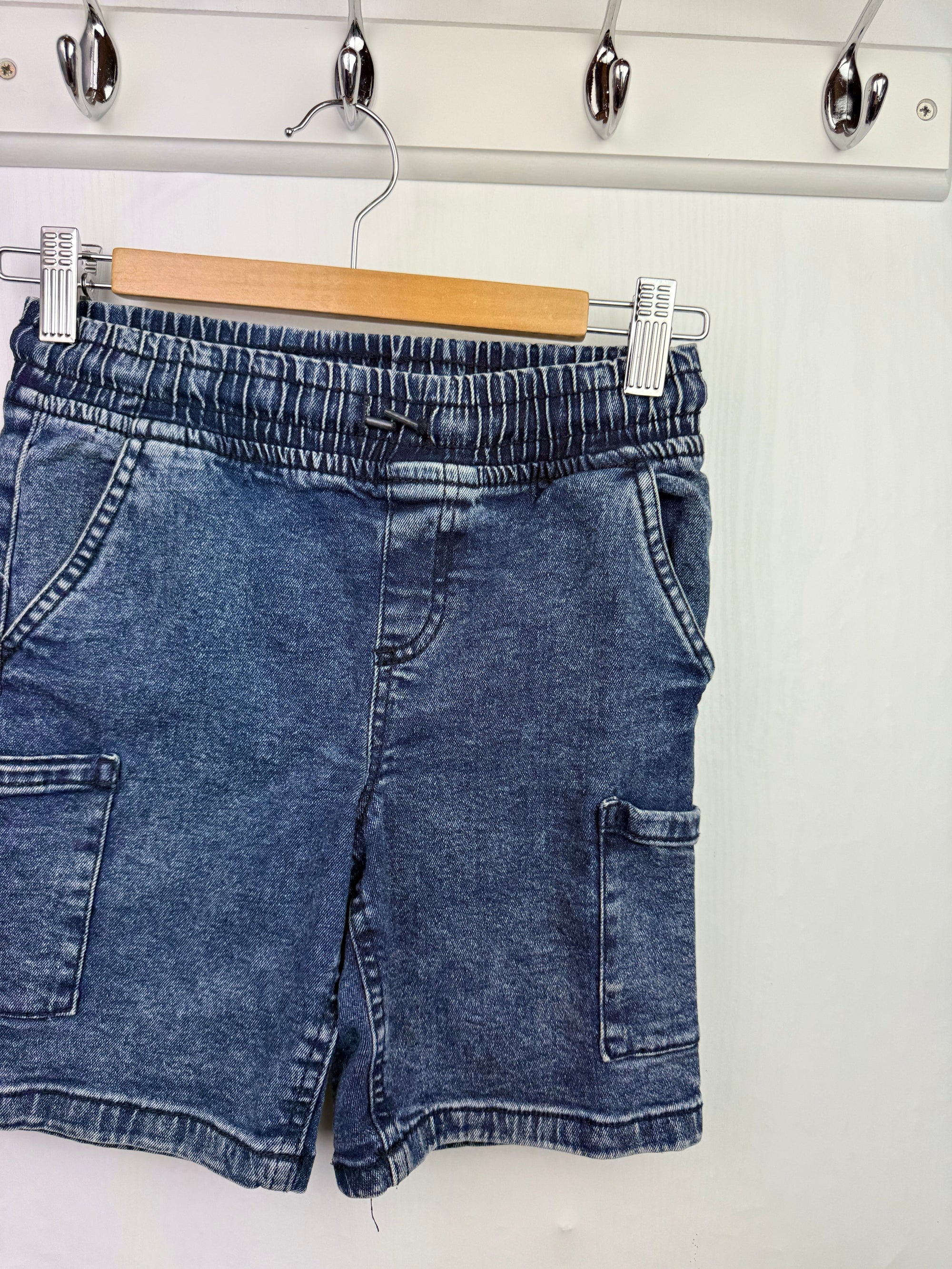 Little Kids Washed Out Denim Shorts - Boys 7 - 8 Years - Little Ones Preloved. Second Hand Children's & Preloved Baby, Kids, Girls & Boys Clothes. UK online