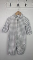 Little White Company Plaid Pyjama Romper - Unisex 12 - 18 Months - Little Ones Preloved. Second Hand Children's & Preloved Baby, Kids, Girls & Boys Clothes. UK online