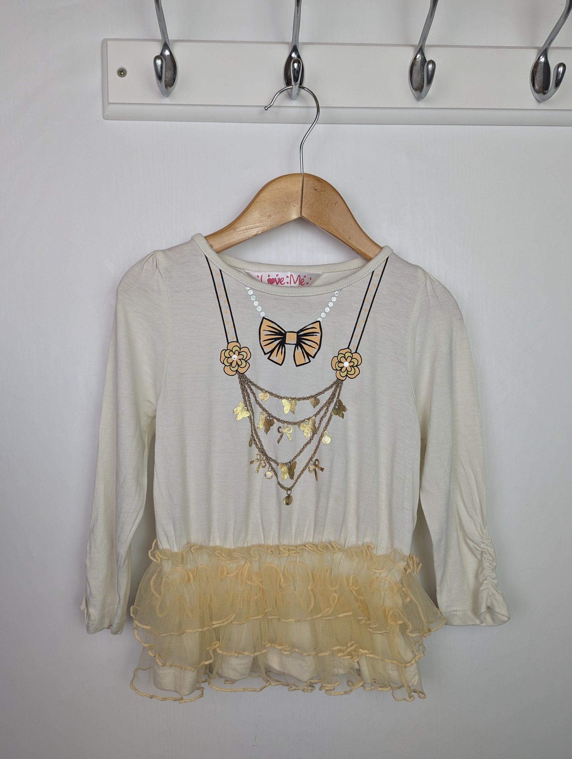 Love Me Ruffle Top - Girls 2 - 3 Years - Little Ones Preloved. Second Hand Children's & Preloved Baby, Kids, Girls & Boys Clothes. UK online