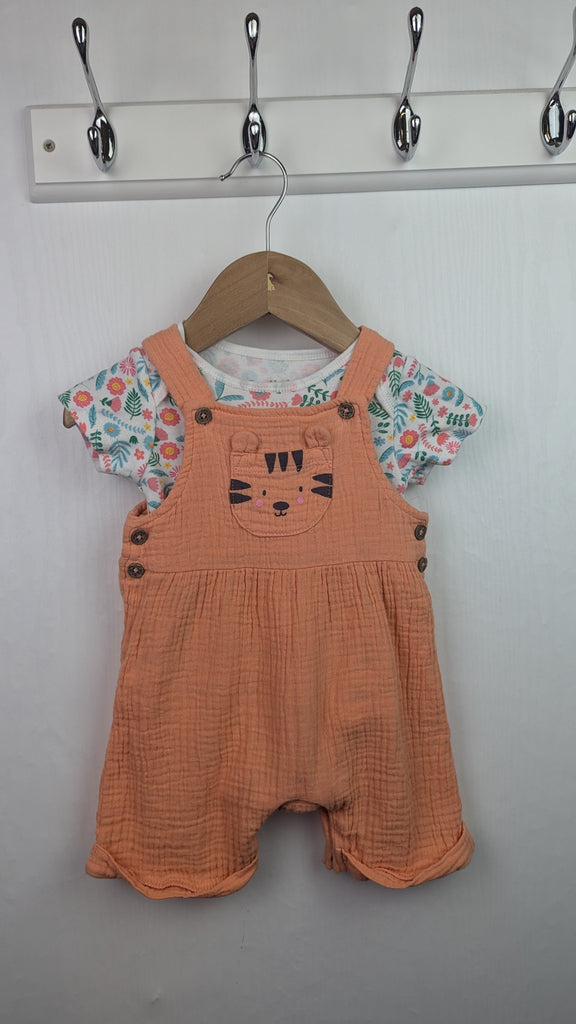 Lullaby Tiger Romper & Bodysuit - Girls 3-6 Months Little Ones Preloved Used, Preloved, Preworn & Second Hand Baby, Kids & Children's Clothing UK Online. Cheap affordable. Brands including Next, Joules, Nutmeg Morrisons, TU, F&F, H&M.