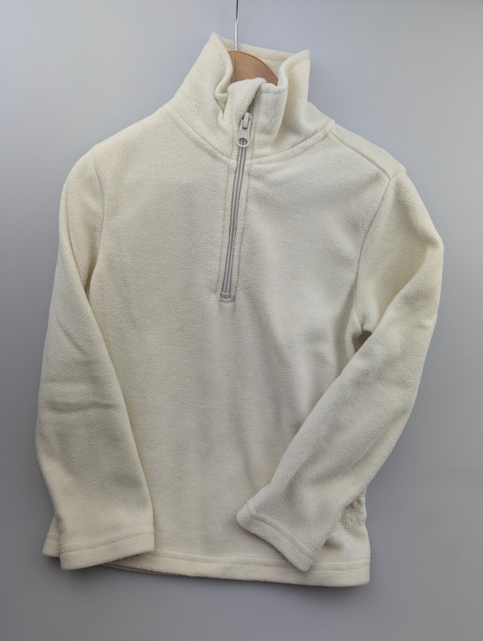 Lupilu Cream Half Zip Fleece - Girls 7 - 8 Years - Little Ones Preloved. Second Hand Children's & Preloved Baby, Kids, Girls & Boys Clothes. UK online