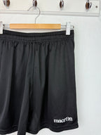 Macron Black Sports Shorts - Size 11 - 12 Years - Little Ones Preloved. Second Hand Children's & Preloved Baby, Kids, Girls & Boys Clothes. UK online