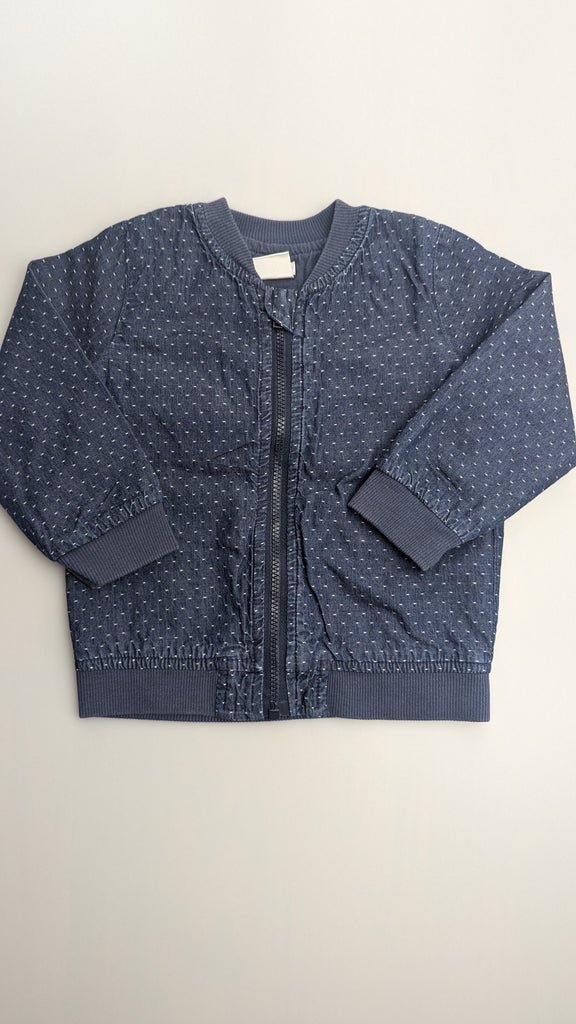 Mamas & Papas 'Explore' Denim Jacket - Unisex 9-12 Months Mamas & Papas Used, Preloved, Preworn & Second Hand Baby, Kids & Children's Clothing UK Online. Cheap affordable. Brands including Next, Joules, Nutmeg Morrisons, TU, F&F, H&M.