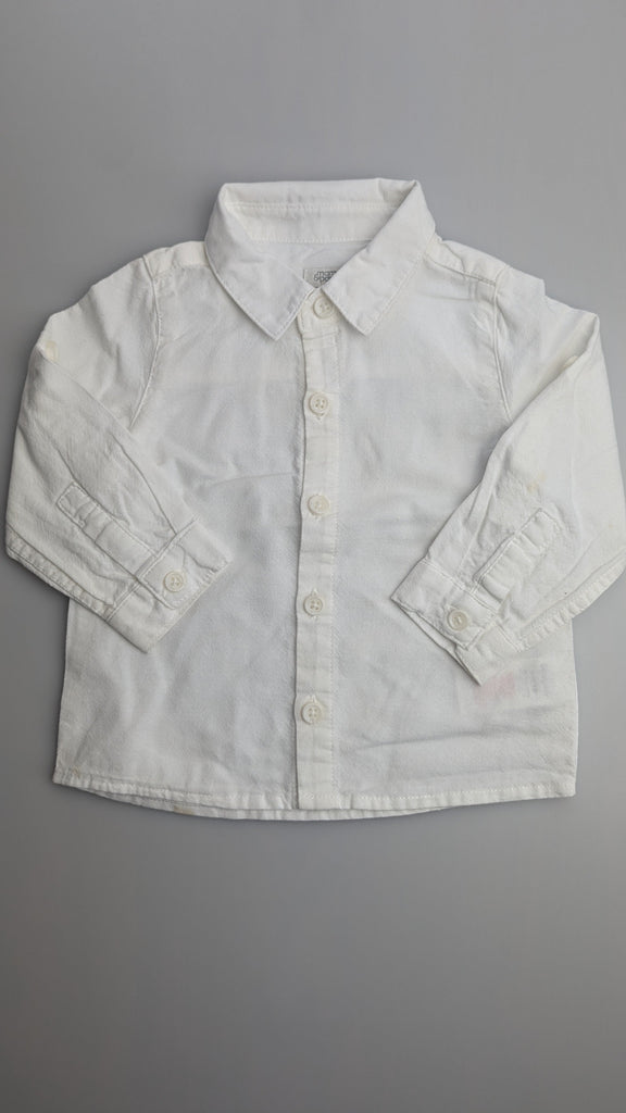 Mamas & Papas White Cotton Shirt - Boys 9-12 Months Mamas & Papas Used, Preloved, Preworn & Second Hand Baby, Kids & Children's Clothing UK Online. Cheap affordable. Brands including Next, Joules, Nutmeg Morrisons, TU, F&F, H&M.