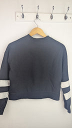 Mango Black & White Crop Jumper - Girls 11 - 12 Years - Little Ones Preloved. Second Hand Children's & Preloved Baby, Kids, Girls & Boys Clothes. UK online
