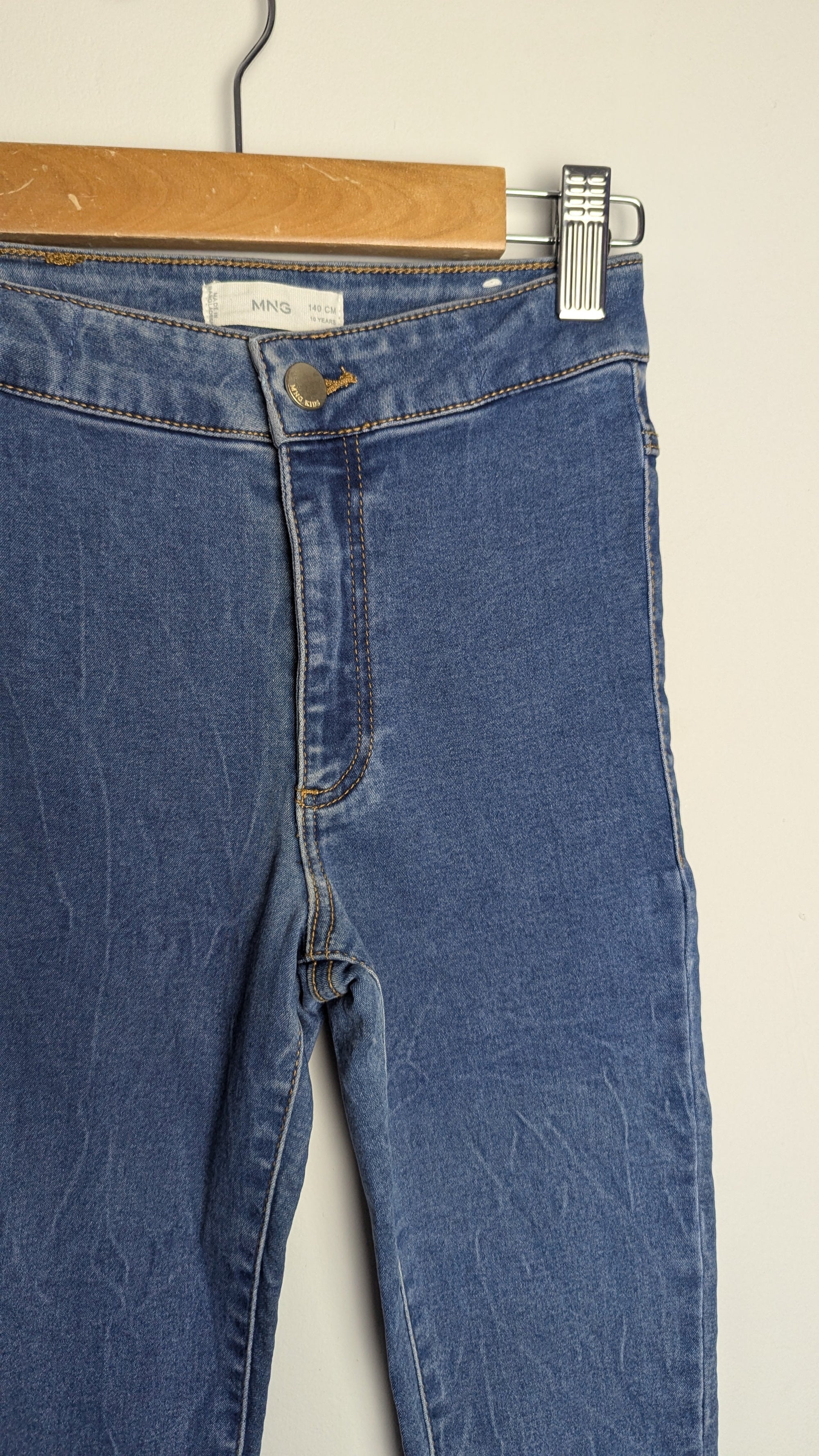 Mango Blue Skinny Jeans - Unisex 10 Years - Little Ones Preloved. Second Hand Children's & Preloved Baby, Kids, Girls & Boys Clothes. UK online