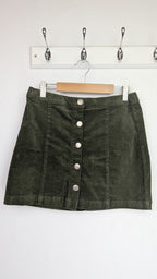 Mango Green Cord Skirt - Girls 11 - 12 Years - Little Ones Preloved. Second Hand Children's & Preloved Baby, Kids, Girls & Boys Clothes. UK online