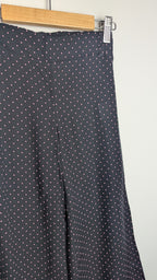 Matalan Black & Pink Spot Wide Leg Trousers - Girls 6 - 7 Years - Little Ones Preloved. Second Hand Children's & Preloved Baby, Kids, Girls & Boys Clothes. UK online