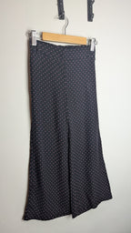 Matalan Black & Pink Spot Wide Leg Trousers - Girls 6 - 7 Years - Little Ones Preloved. Second Hand Children's & Preloved Baby, Kids, Girls & Boys Clothes. UK online