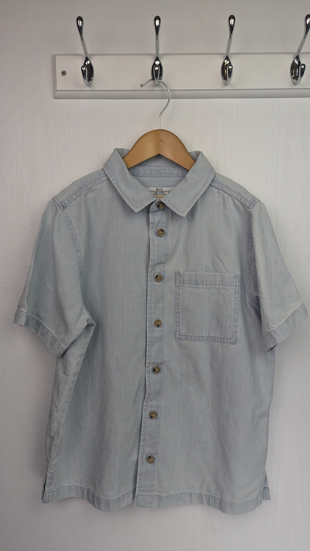Matalan Blue Denim Shirt - Boys 10 Years - Little Ones Preloved. Second Hand Children's & Preloved Baby, Kids, Girls & Boys Clothes. UK online