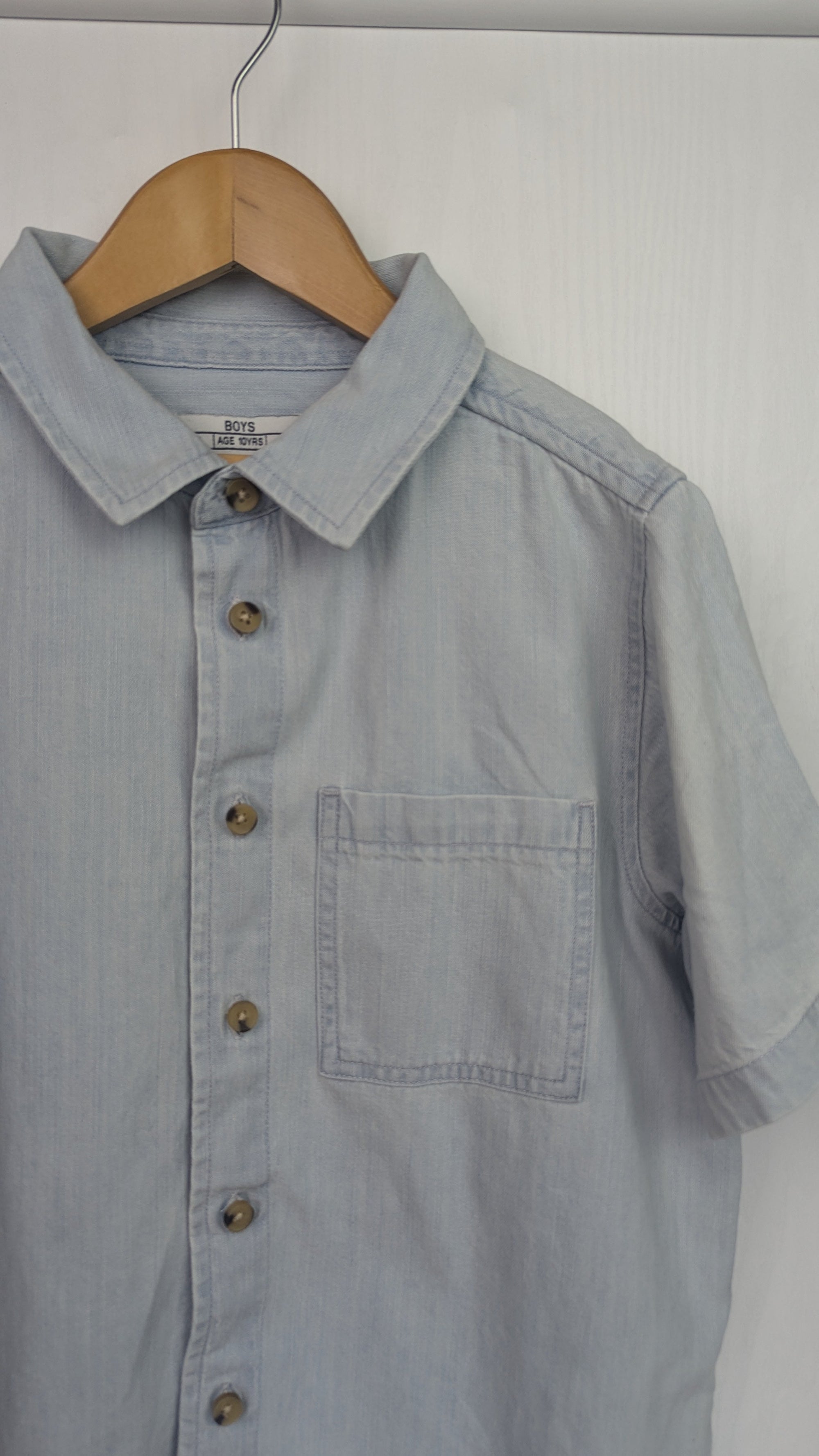 Matalan Blue Denim Shirt - Boys 10 Years - Little Ones Preloved. Second Hand Children's & Preloved Baby, Kids, Girls & Boys Clothes. UK online