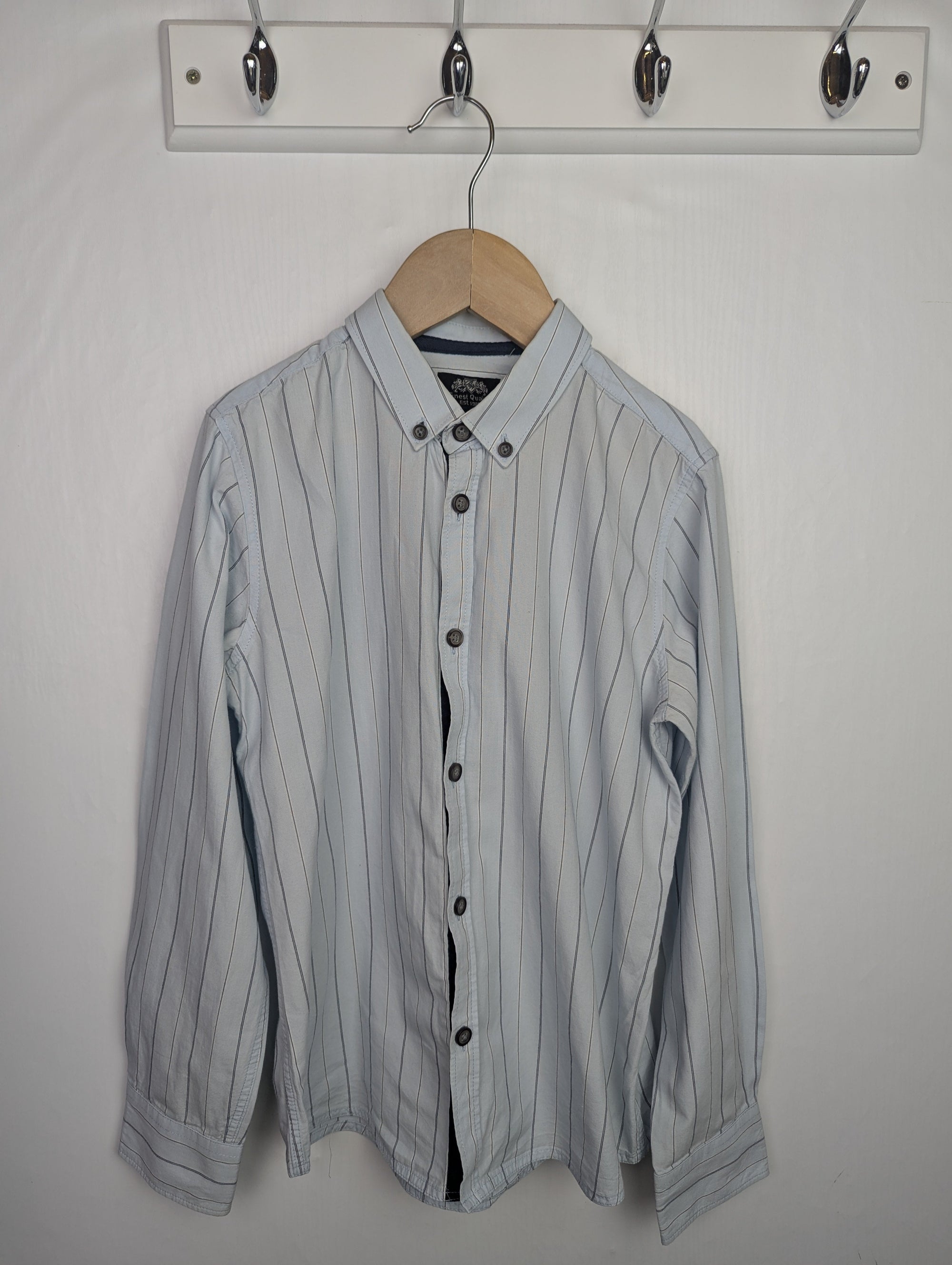 Matalan Blue Striped Shirt - Boys 9 Years - Little Ones Preloved. Second Hand Children's & Preloved Baby, Kids, Girls & Boys Clothes. UK online