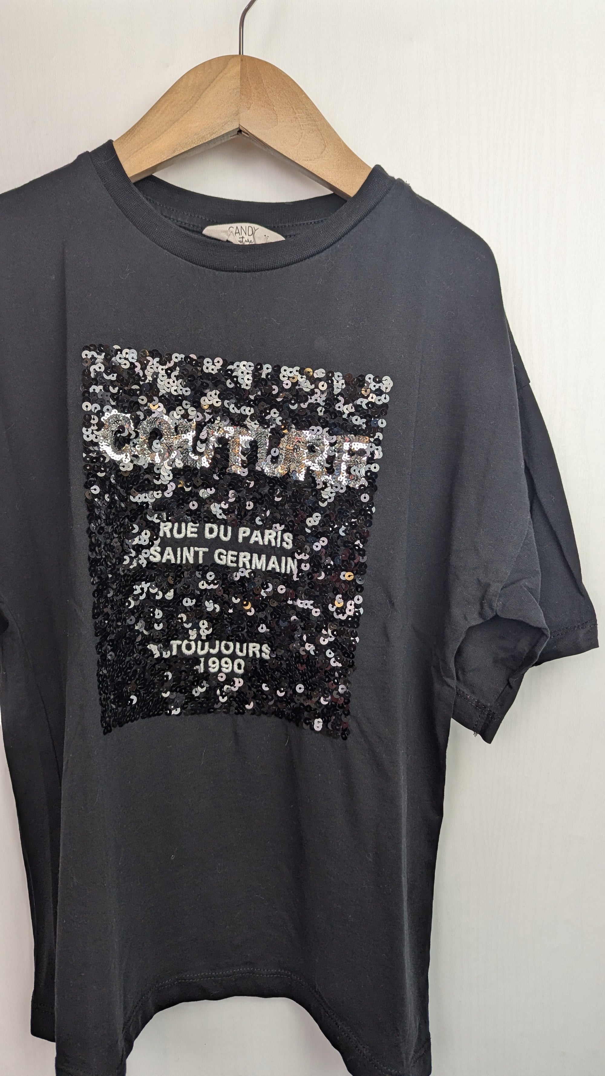 Matalan Couture Paris Sequin Top - Girls 10 Years - Little Ones Preloved. Second Hand Children's & Preloved Baby, Kids, Girls & Boys Clothes. UK online