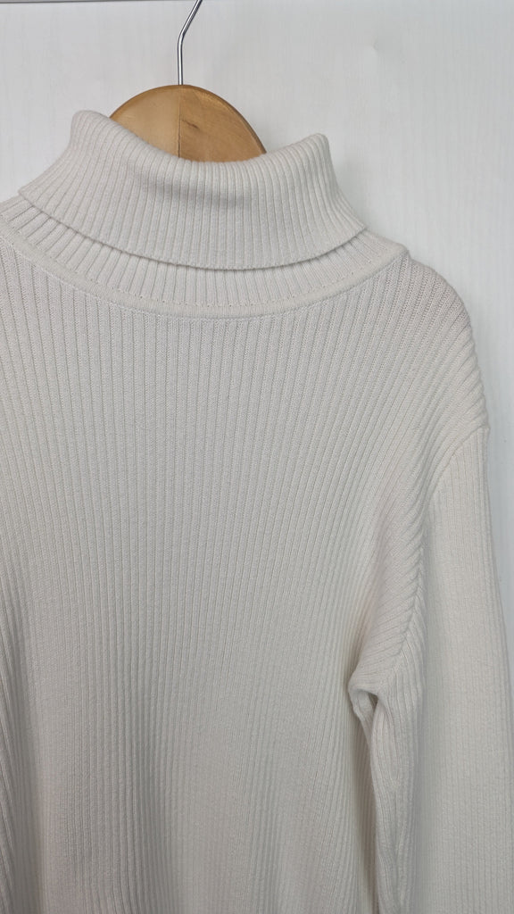 Matalan Cream Ribbed Turtle Neck Top - Girls 11 Years Matalan Used, Preloved, Preworn Baby, Girls & Boys Clothes. Kids & Children's second hand Clothing UK Online. Cheap affordable. Brands including Next, Joules, Nutmeg Morrisons, TU, F&F, H&M.