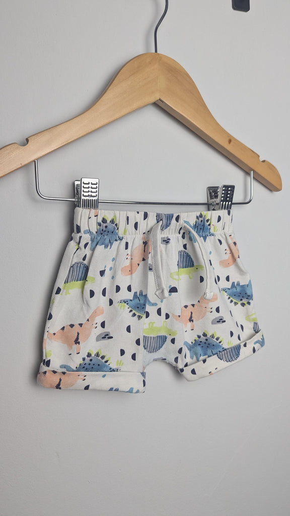 Matalan Dinosaur Shorts - Baby Boys Newborn Little Ones Preloved Used, Preloved, Preworn & Second Hand Baby, Kids & Children's Clothing UK Online. Cheap affordable. Brands including Next, Joules, Nutmeg Morrisons, TU, F&F, H&M.