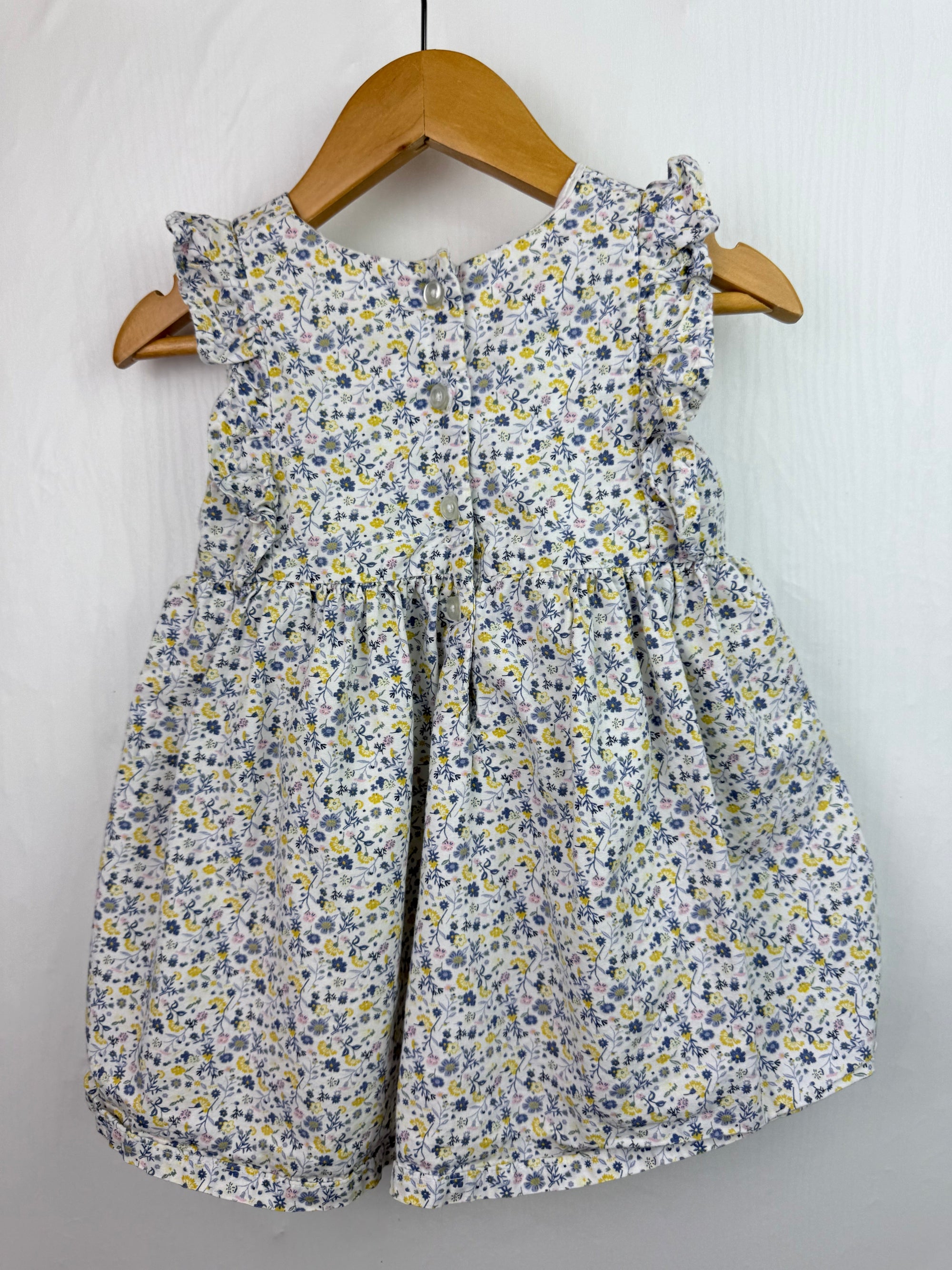 Matalan Floral Shirred Dress - Girls 9 - 12 Months - Little Ones Preloved. Second Hand Children's & Preloved Baby, Kids, Girls & Boys Clothes. UK online