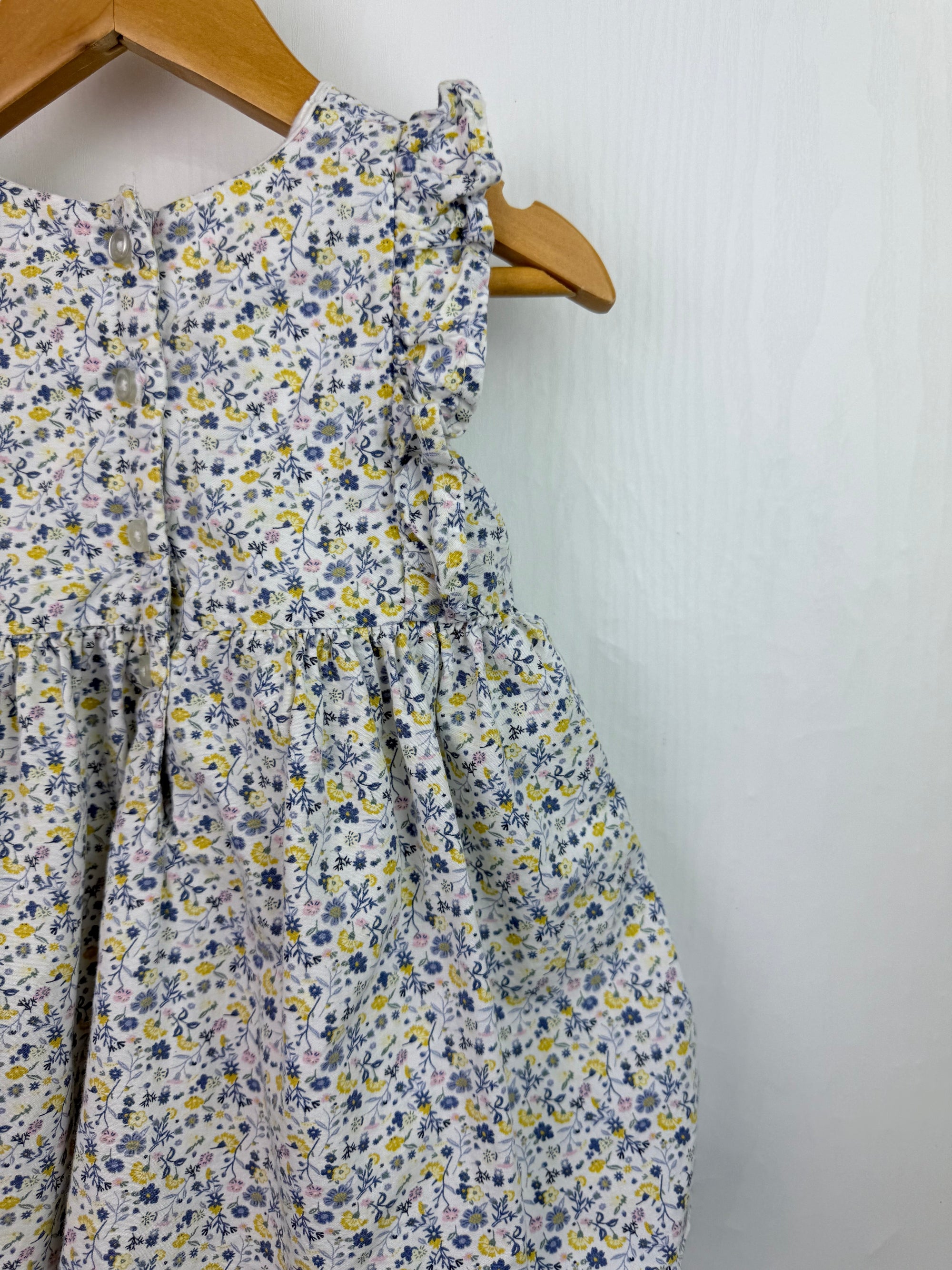 Matalan Floral Shirred Dress - Girls 9 - 12 Months - Little Ones Preloved. Second Hand Children's & Preloved Baby, Kids, Girls & Boys Clothes. UK online