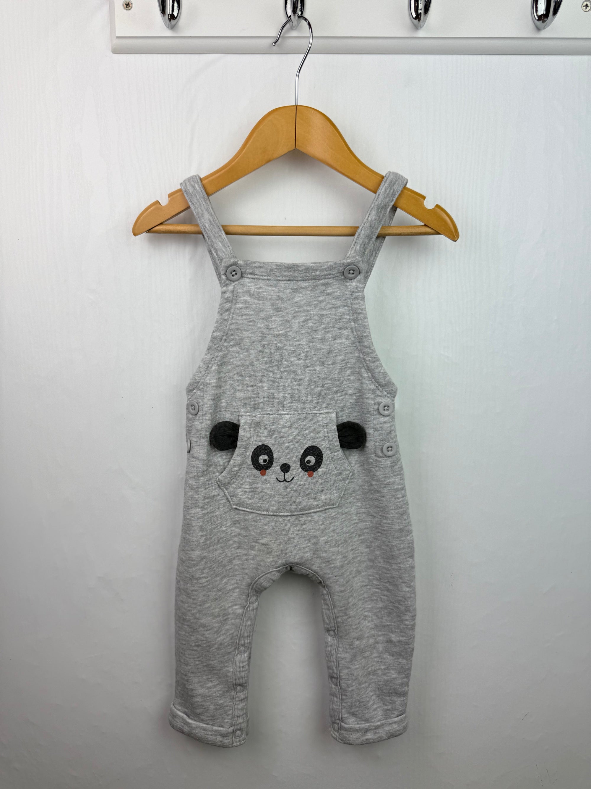 Matalan Grey Panda Romper - Boys 6 - 9 Months - Little Ones Preloved. Second Hand Children's & Preloved Baby, Kids, Girls & Boys Clothes. UK online