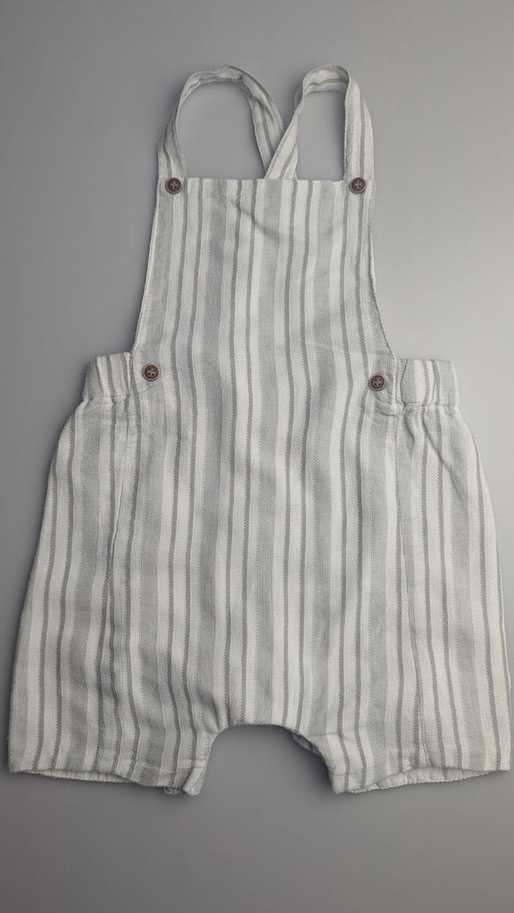 Matalan Grey Striped Cotton Romper - Boys 6-9 Months Matalan Used, Preloved, Preworn & Second Hand Baby, Kids & Children's Clothing UK Online. Cheap affordable. Brands including Next, Joules, Nutmeg Morrisons, TU, F&F, H&M.