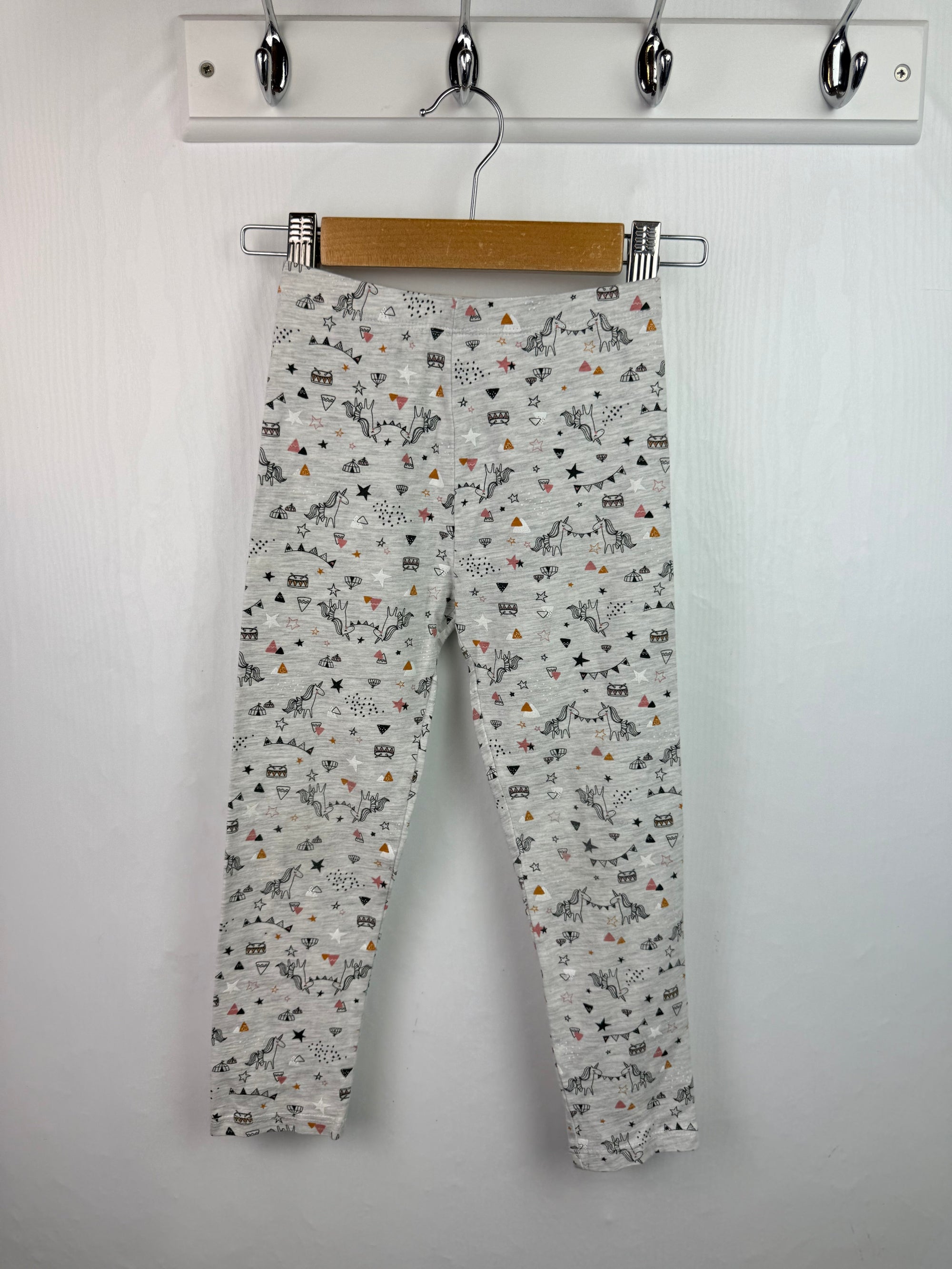 Matalan Grey Unicorn Leggings - Girls 4 - 5 Years - Little Ones Preloved. Second Hand Children's & Preloved Baby, Kids, Girls & Boys Clothes. UK online
