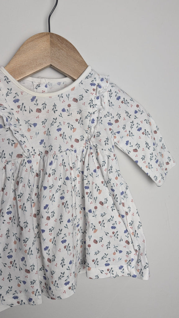 Matalan Long Sleeve Floral Dress - Baby Girls 0-3 Months Little Ones Preloved Used, Preloved, Preworn & Second Hand Baby, Kids & Children's Clothing UK Online. Cheap affordable. Brands including Next, Joules, Nutmeg Morrisons, TU, F&F, H&M.