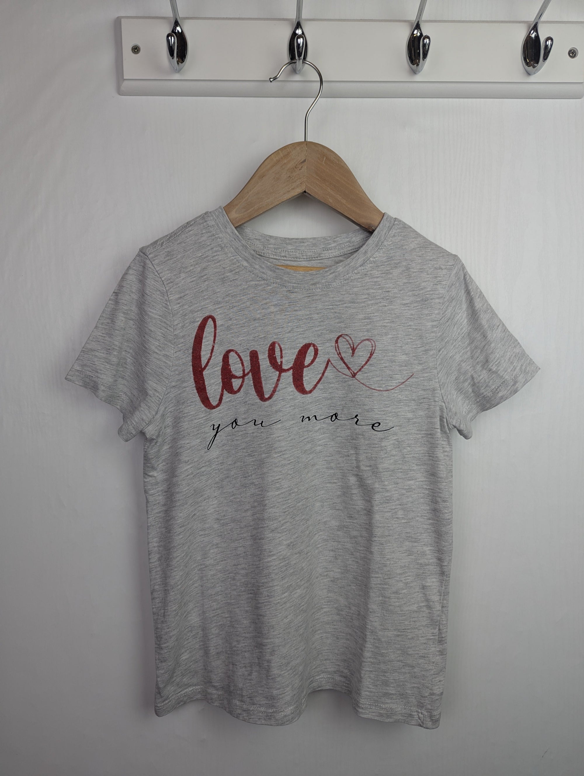 Matalan 'Love You More' Top - Girls 8 Years - Little Ones Preloved. Second Hand Children's & Preloved Baby, Kids, Girls & Boys Clothes. UK online