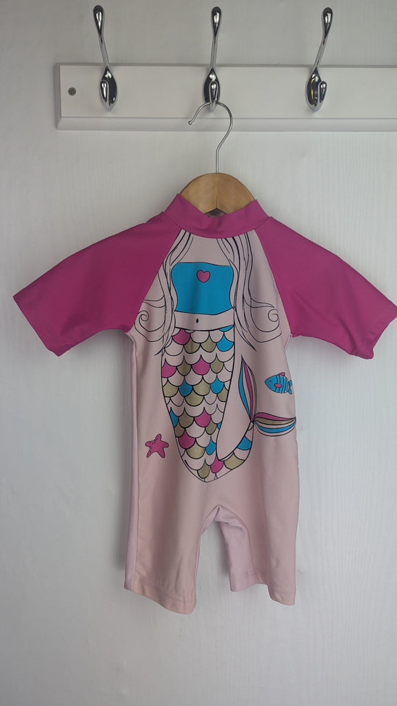 Matalan Mermaid Swimsuit - Baby Girls 3-6 Months Matalan Used, Preloved, Preworn Baby, Girls & Boys Clothes. Kids & Children's second hand Clothing UK Online. Cheap affordable. Brands including Next, Joules, Nutmeg Morrisons, TU, F&F, H&M.