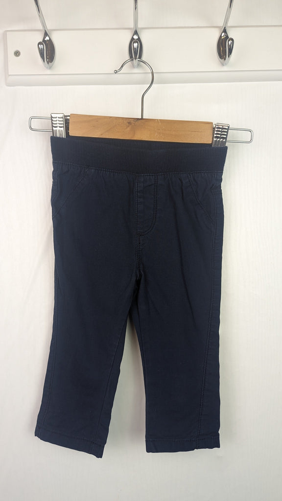 Matalan Navy Chino Trousers - Baby Boys 3-6 Months Matalan Used, Preloved, Preworn & Second Hand Baby, Kids & Children's Clothing UK Online. Cheap affordable. Brands including Next, Joules, Nutmeg Morrisons, TU, F&F, H&M.