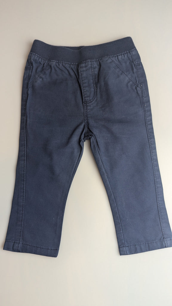 Matalan Navy Chino Trousers - Boys 3-6 Months Matalan Used, Preloved, Preworn & Second Hand Baby, Kids & Children's Clothing UK Online. Cheap affordable. Brands including Next, Joules, Nutmeg Morrisons, TU, F&F, H&M.