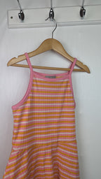 Matalan Orange Stripe Skater Dress - Girls 9 Years - Little Ones Preloved. Second Hand Children's & Preloved Baby, Kids, Girls & Boys Clothes. UK online