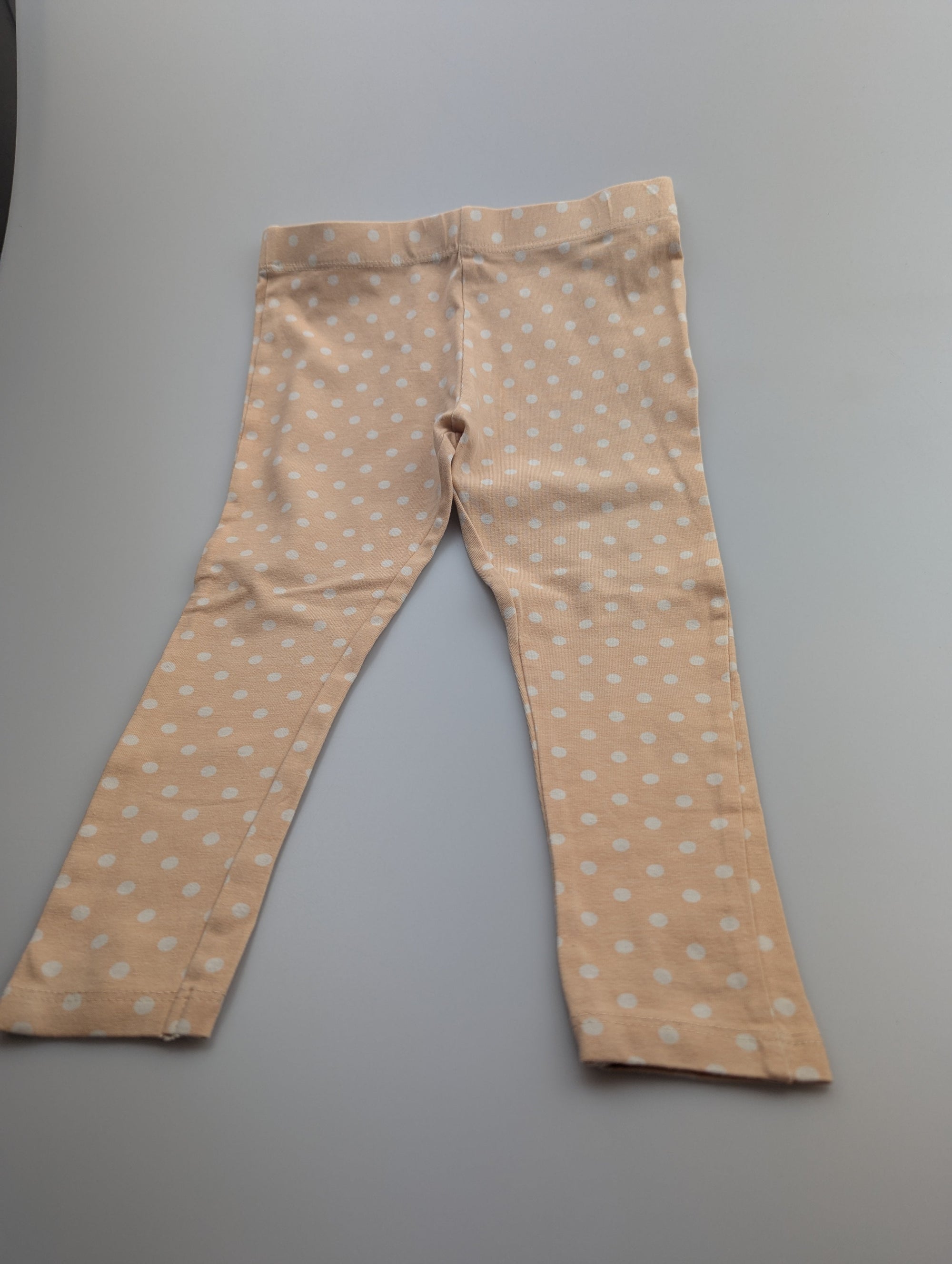 Matalan Peach Spotty Leggings - Girls 2 - 3 Years - Little Ones Preloved. Second Hand Children's & Preloved Baby, Kids, Girls & Boys Clothes. UK online