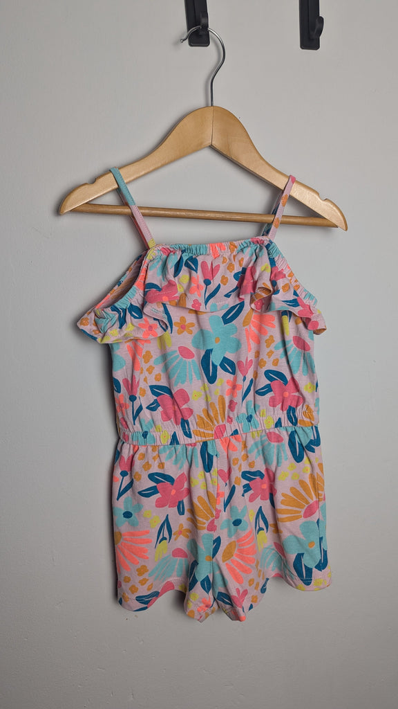 Matalan Pink Floral Playsuit - Girls 2-3 Years Little Ones Preloved Used, Preloved, Preworn & Second Hand Baby, Kids & Children's Clothing UK Online. Cheap affordable. Brands including Next, Joules, Nutmeg Morrisons, TU, F&F, H&M.