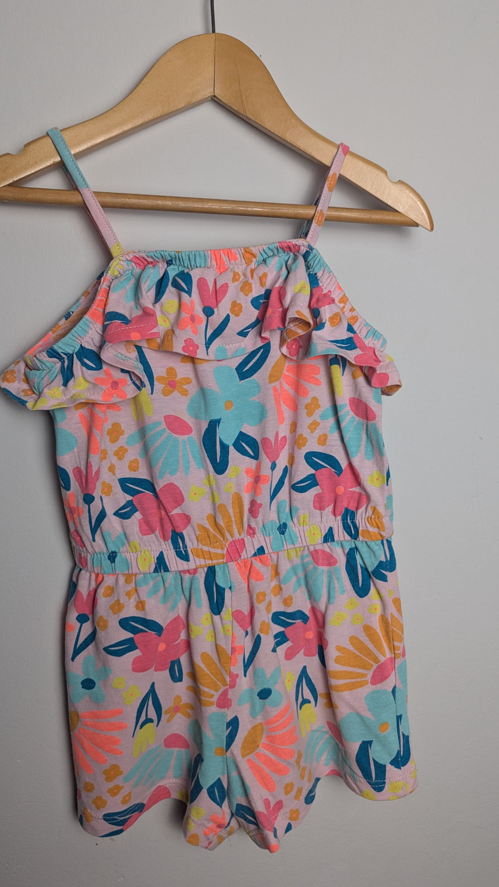 Matalan Pink Floral Playsuit - Girls 2 - 3 Years - Little Ones Preloved. Second Hand Children's & Preloved Baby, Kids, Girls & Boys Clothes. UK online