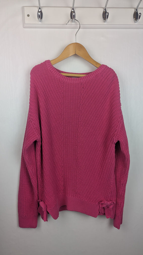 Matalan Pink Knit Jumper - Girls 10 Years Little Ones Preloved Used, Preloved, Preworn Baby, Girls & Boys Clothes. Kids & Children's second hand Clothing UK Online. Cheap affordable. Brands including Next, Joules, Nutmeg Morrisons, TU, F&F, H&M.