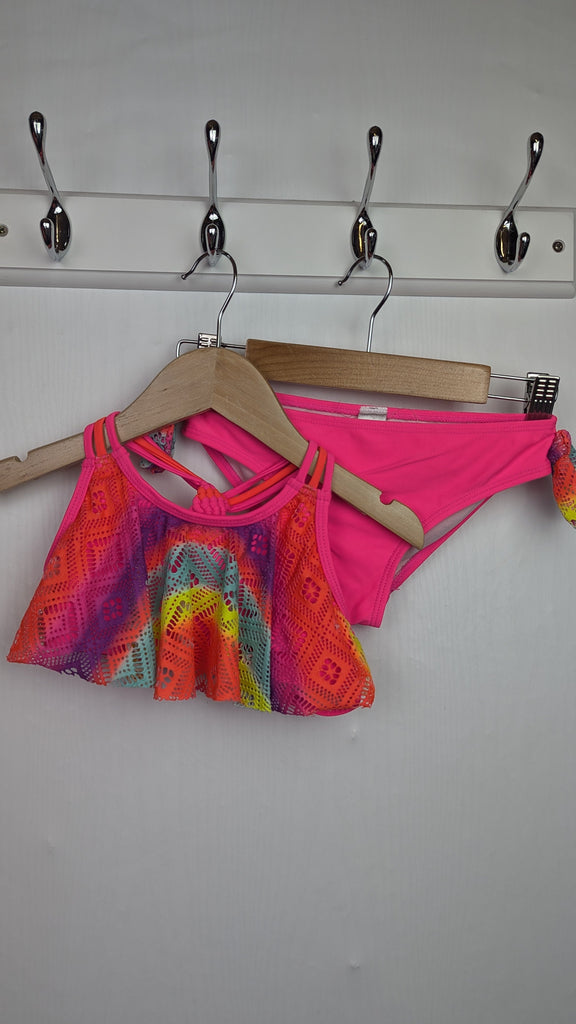 Matalan Pink & Multicolour Bikini - Girls 6 Years Little Ones Preloved Used, Preloved, Preworn & Second Hand Baby, Kids & Children's Clothing UK Online. Cheap affordable. Brands including Next, Joules, Nutmeg Morrisons, TU, F&F, H&M.