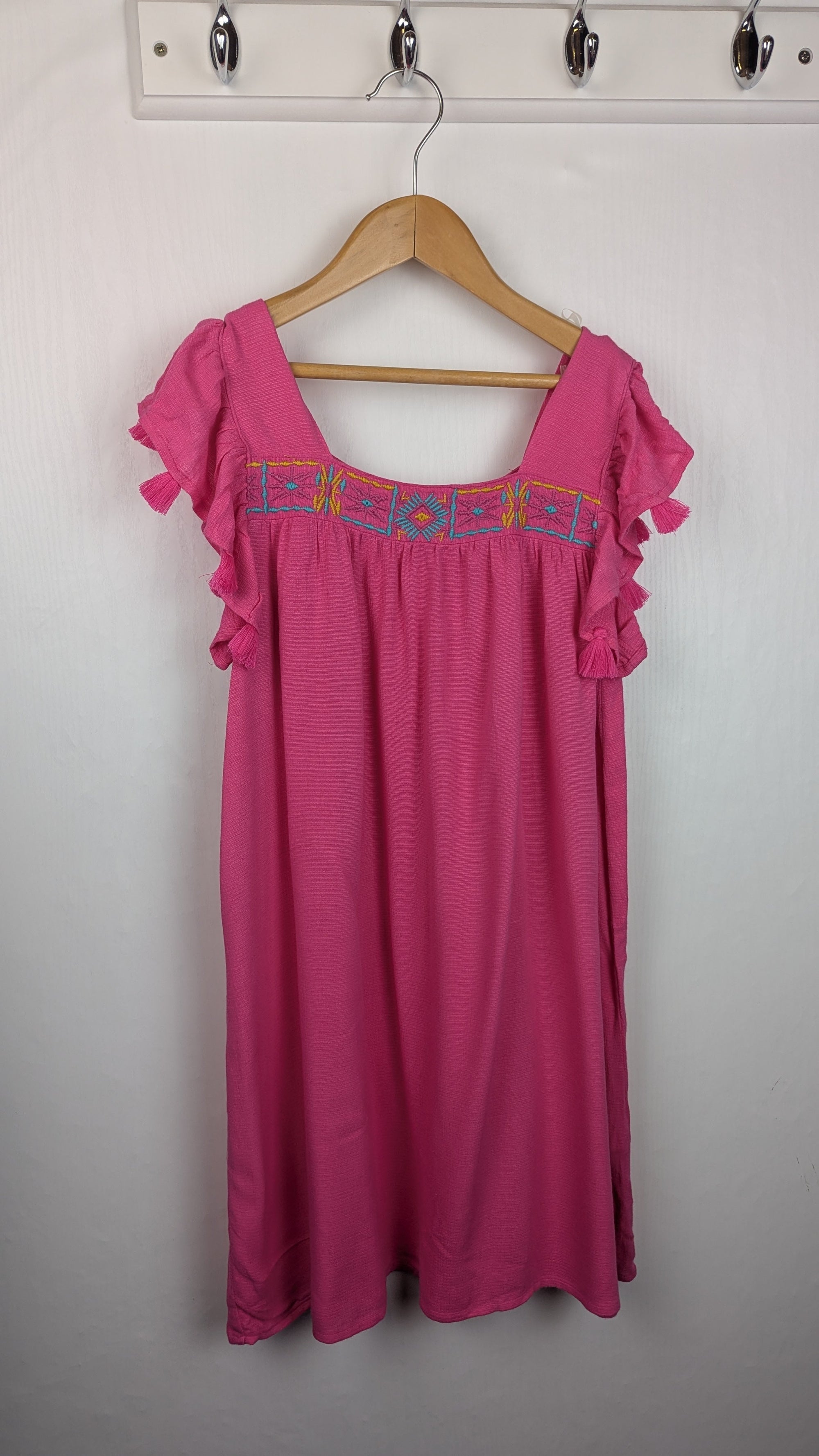 Matalan Pink Tassel Dress - Girls 9 Years - Little Ones Preloved. Second Hand Children's & Preloved Baby, Kids, Girls & Boys Clothes. UK online