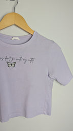 Matalan Purple Butterfly Crop Top - Girls 9 Years - Little Ones Preloved. Second Hand Children's & Preloved Baby, Kids, Girls & Boys Clothes. UK online