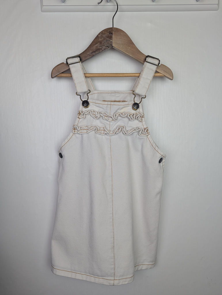 Matalan White Denim Dress - Girls 3-4 Years Little Ones Preloved Used, Preloved, Preworn Baby, Girls & Boys Clothes. Kids & Children's second hand Clothing UK Online. Cheap affordable. Brands including Next, Joules, Nutmeg Morrisons, TU, F&F, H&M.