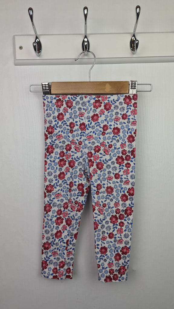 Matalan White Floral Leggings - Girls 12-18 Months Little Ones Preloved Used, Preloved, Preworn & Second Hand Baby, Kids & Children's Clothing UK Online. Cheap affordable. Brands including Next, Joules, Nutmeg Morrisons, TU, F&F, H&M.