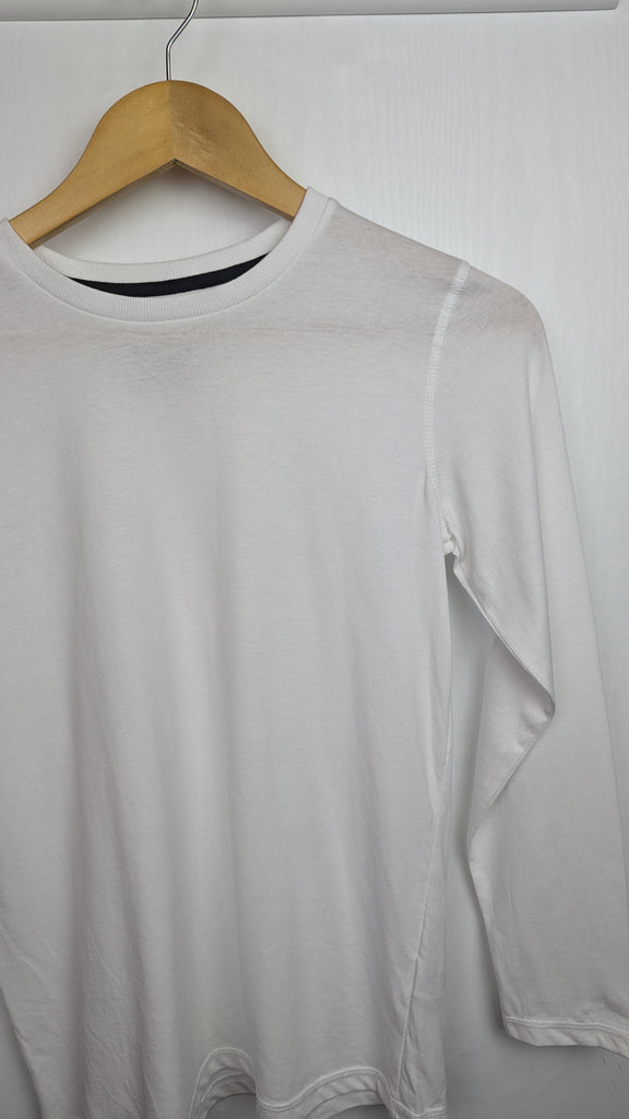 Matalan White Long Sleeve Top - Boys 12 Years Little Ones Preloved Used, Preloved, Preworn & Second Hand Baby, Kids & Children's Clothing UK Online. Cheap affordable. Brands including Next, Joules, Nutmeg Morrisons, TU, F&F, H&M.