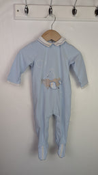 Mayoral Blue Bunny Plane Sleepsuit - Boys 4 - 6 Months - Little Ones Preloved. Second Hand Children's & Preloved Baby, Kids, Girls & Boys Clothes. UK online