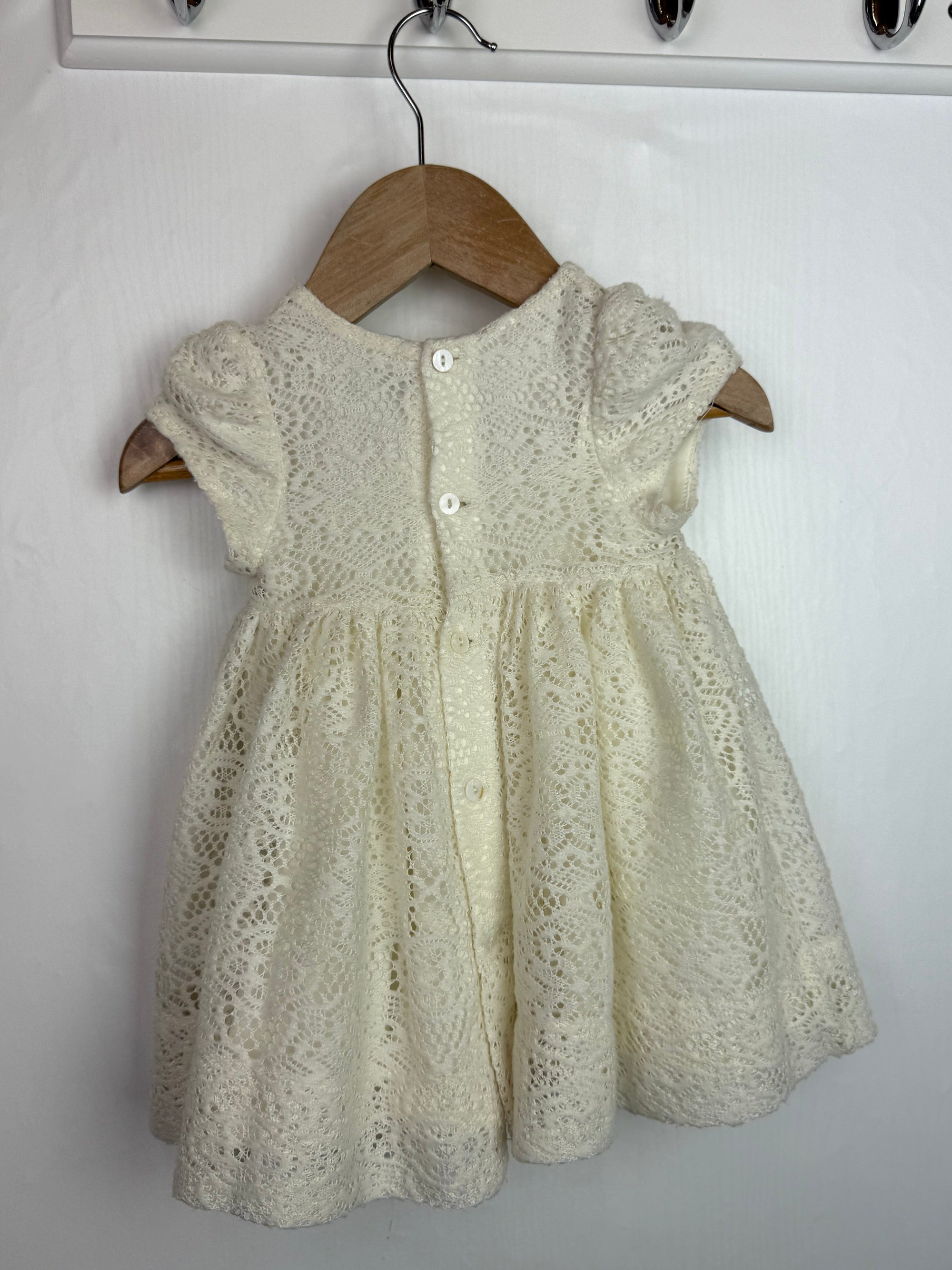Mayoral Chic Cream Floral Dress - Girls 9 Months - Little Ones Preloved. Second Hand Children's & Preloved Baby, Kids, Girls & Boys Clothes. UK online