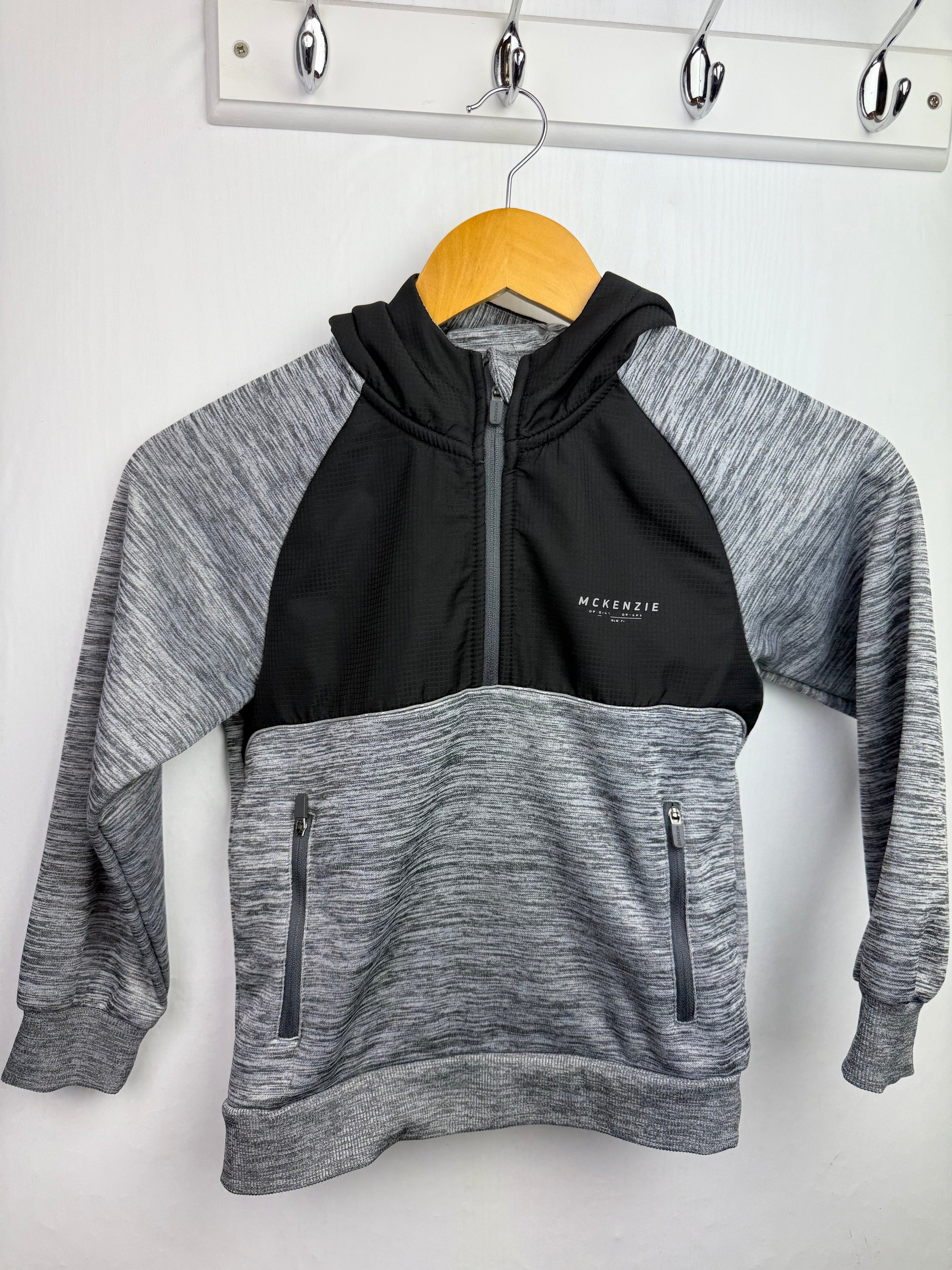 Mckenzie Grey Half Zip Hoodie - Boys 7 - 8 Years - Little Ones Preloved. Second Hand Children's & Preloved Baby, Kids, Girls & Boys Clothes. UK online