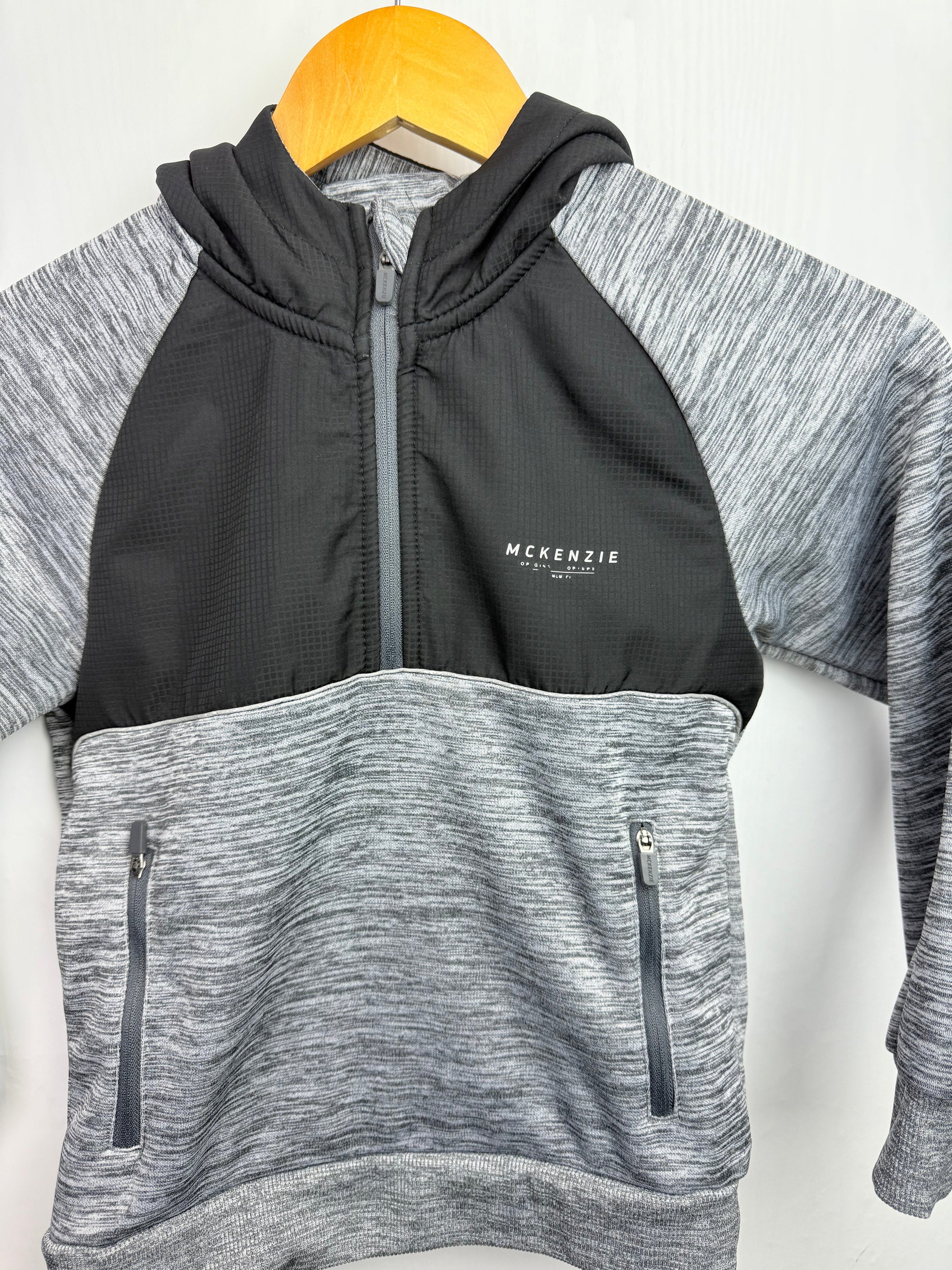Mckenzie Grey Half Zip Hoodie - Boys 7 - 8 Years - Little Ones Preloved. Second Hand Children's & Preloved Baby, Kids, Girls & Boys Clothes. UK online