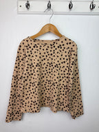 M&Co Animal Print Ribbed Top - Girls 8 - 9 Years - Little Ones Preloved. Second Hand Children's & Preloved Baby, Kids, Girls & Boys Clothes. UK online