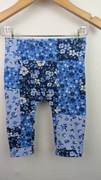M&Co Blue Floral Leggings - Gurls 6 - 9 Months - Little Ones Preloved. Second Hand Children's & Preloved Baby, Kids, Girls & Boys Clothes. UK online