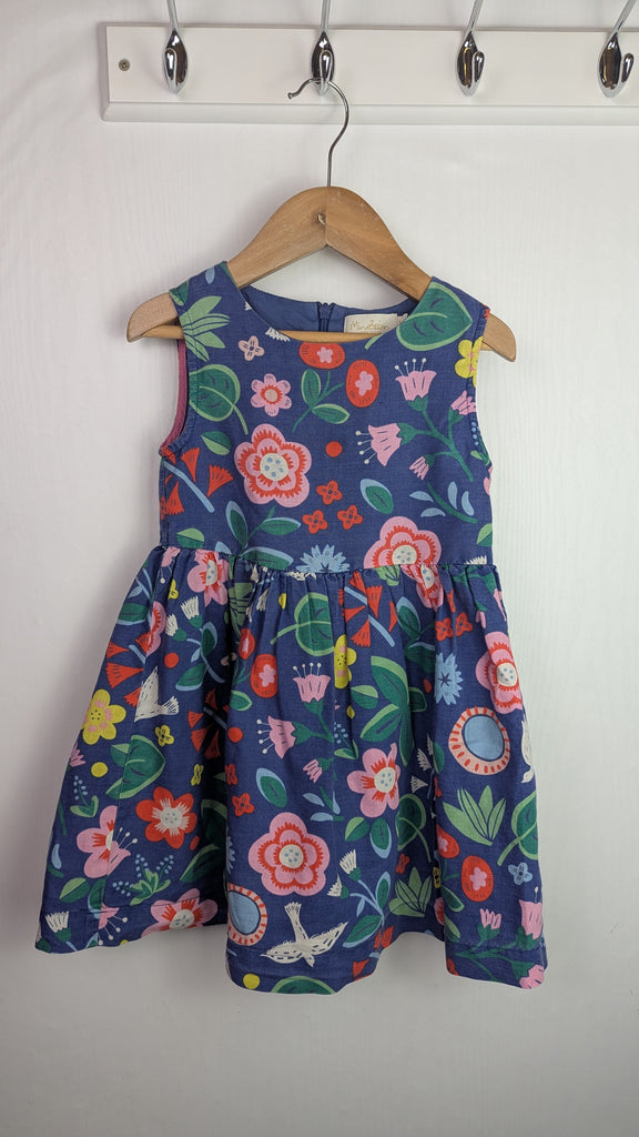 Mini Boden Blue Floral Dress - Girls 3-4 Years Little Ones Preloved Used, Preloved, Preworn Baby, Girls & Boys Clothes. Kids & Children's second hand Clothing UK Online. Cheap affordable. Brands including Next, Joules, Nutmeg Morrisons, TU, F&F, H&M.