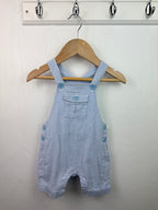 Mini Club Blue Striped Dungarees - Boys 3 - 6 Months - Little Ones Preloved. Second Hand Children's & Preloved Baby, Kids, Girls & Boys Clothes. UK online