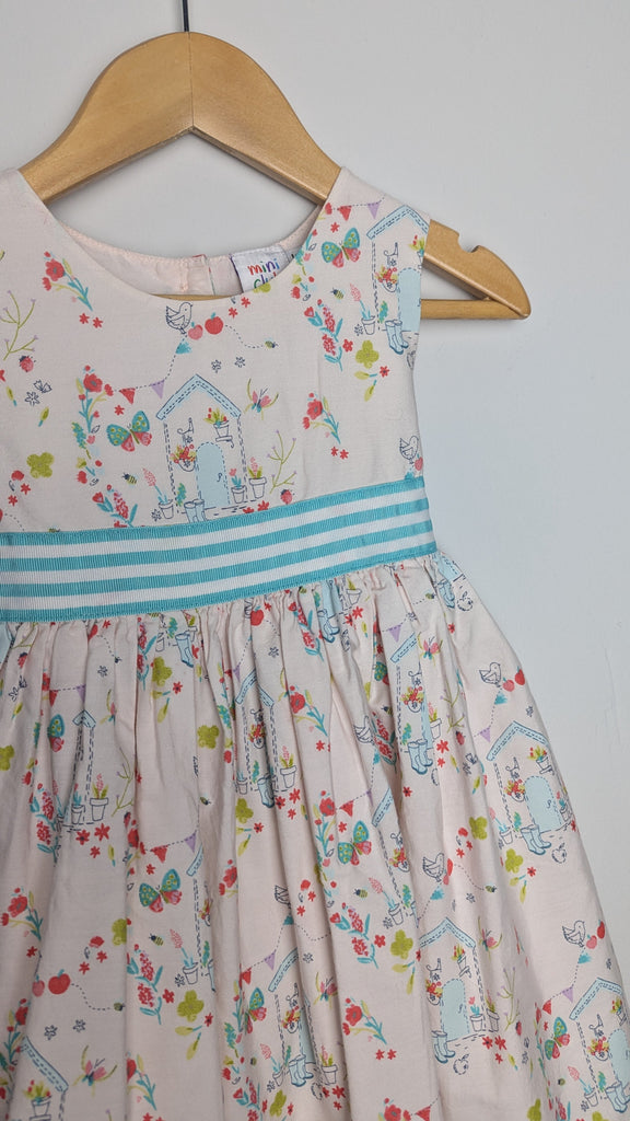 Mini Club Floral Lined Dress - Girls 12-18 Months Little Ones Preloved Used, Preloved, Preworn & Second Hand Baby, Kids & Children's Clothing UK Online. Cheap affordable. Brands including Next, Joules, Nutmeg Morrisons, TU, F&F, H&M.